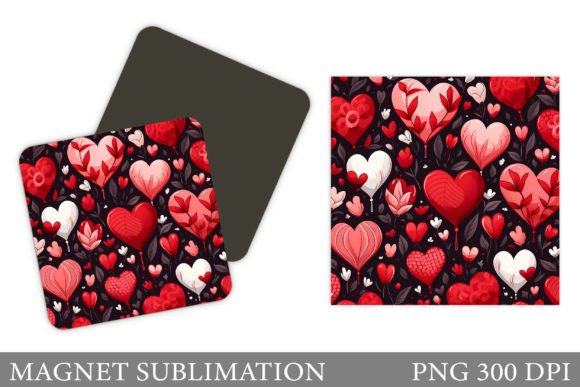 Download Valentines Hearts Magnet Design - Design Collection