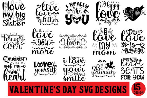 Download Valentines SVG Designs Bundle - Design Collection