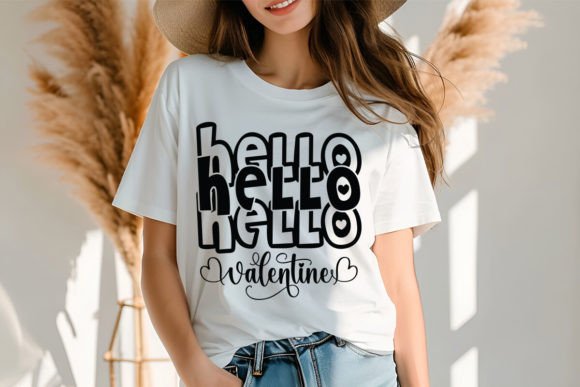 Download Hello Valentine SVG Design - Design Collection