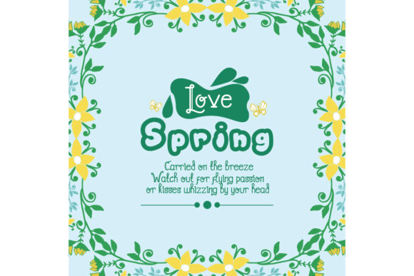Download Wallpaper Design for Love Spring Card - Design Collection