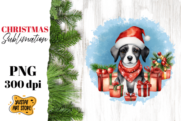 Download Christmas Dog Sublimation Design. Funny - Design Collection