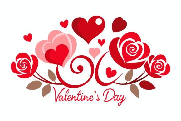 Download Elegant Happy Valentine's Day Design Wit - Design Collection