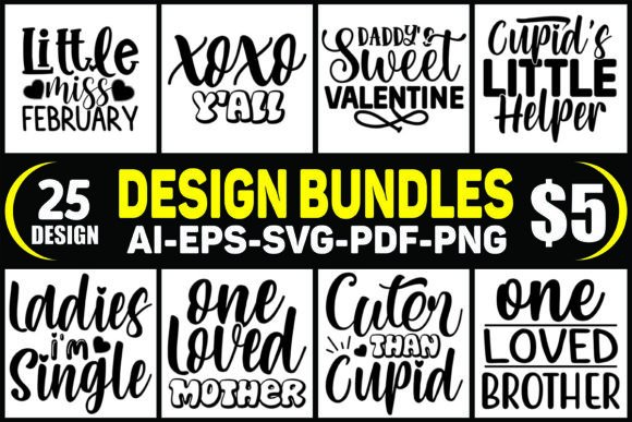Download Valentine's Day Designs Bundle - Design Collection