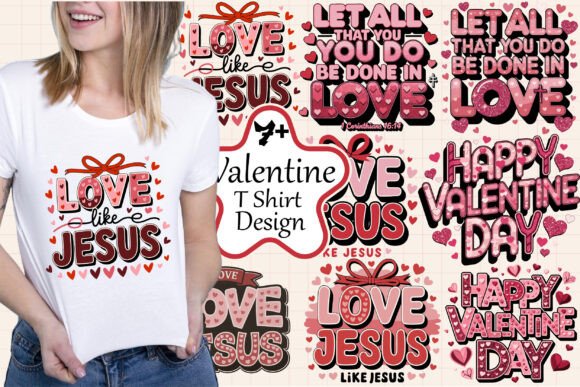 Download Valentines T Shirt Designs Bundle P2 - Design Collection