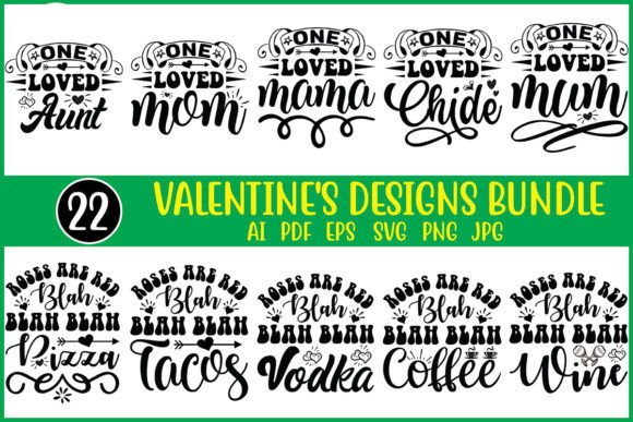 Download Valentine's Day Designs Bundle - Design Collection