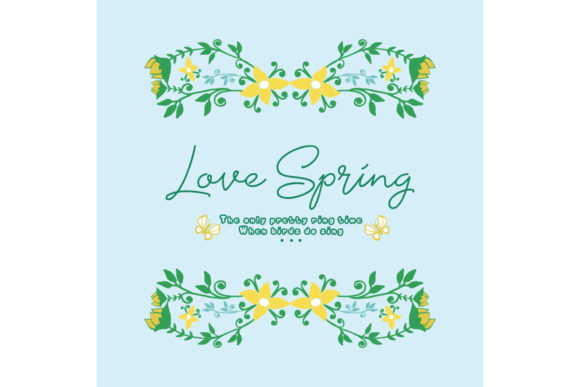 Download Wallpaper Design for Love Spring Card - Design Collection
