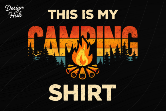 Download Camping Life Retro PNG T-Shirt Design - Design Collection