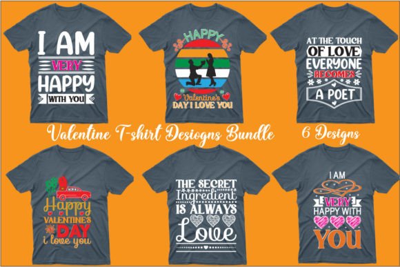 Download VALENTINE'S T-SHIRT DESIGNS BUNDLE - Design Collection