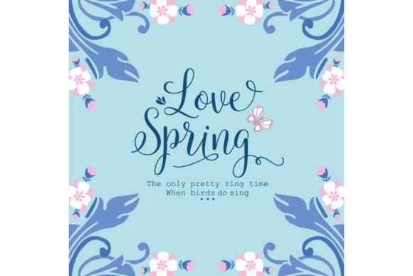 Download Romantic Card Design for Love Spring - Design Collection