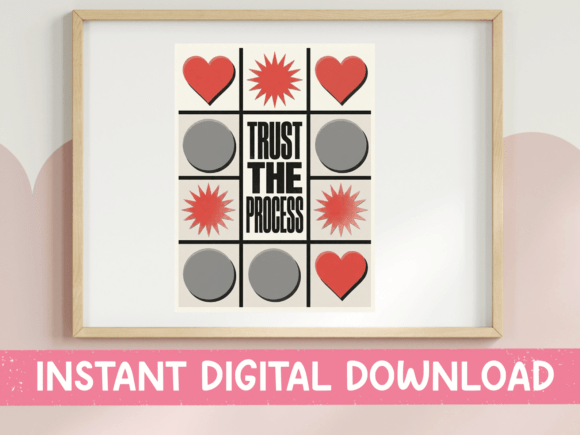 Download Trust the Process Tic Tac Toe Design - Design Collection