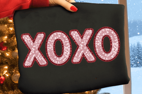 Download Pink Faux Embroidery XoXo PNG Design - Design Collection