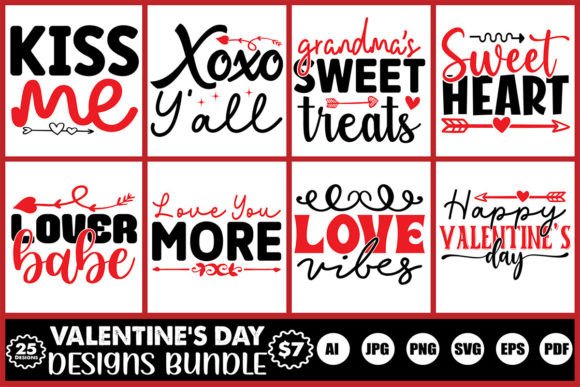 Download Valentine's Day Designs Bundle - Design Collection