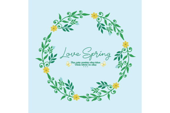 Download Template Design for Love Spring Card - Premium Resources