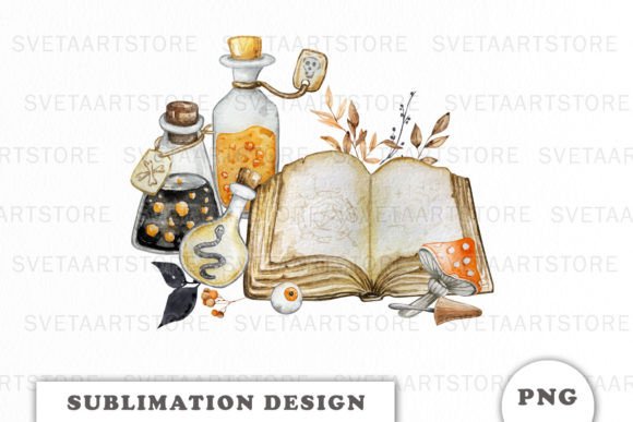 Download Watercolor Halloween Sublimation Design - Design Collection