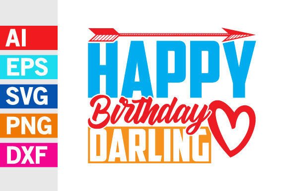 Download Happy Birthday Darling, Happy Day Design - Design Collection
