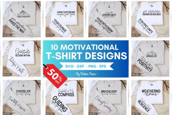Download Motivational T-shirt Designs Bundle - Design Collection