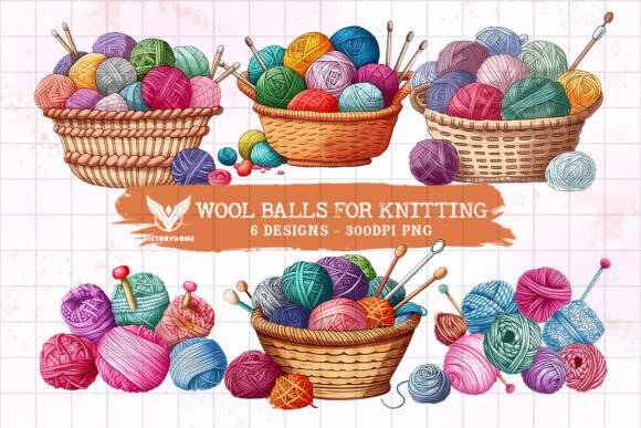 Download WoolBalls for Knitting Sublimation - Knitting Collection