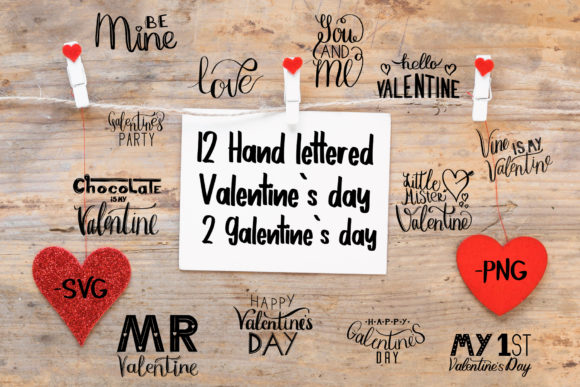 Download Hand Lettered Valentines Day Designs - Design Collection