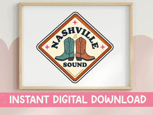 Download Nashville Sound Cowboy Boots Design - Design Collection