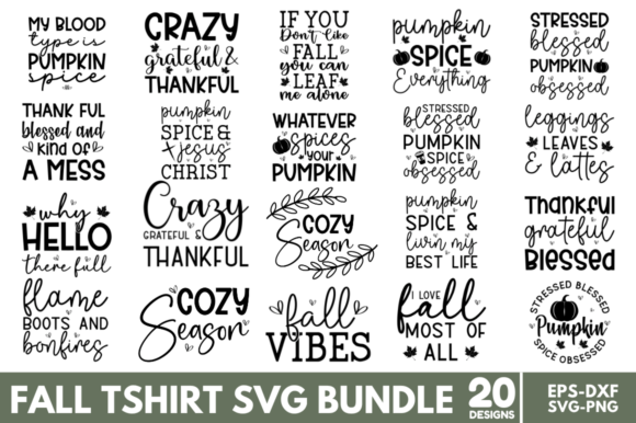 Download Fall T- Shirt SVG Bundle, Fall Design - Design Collection