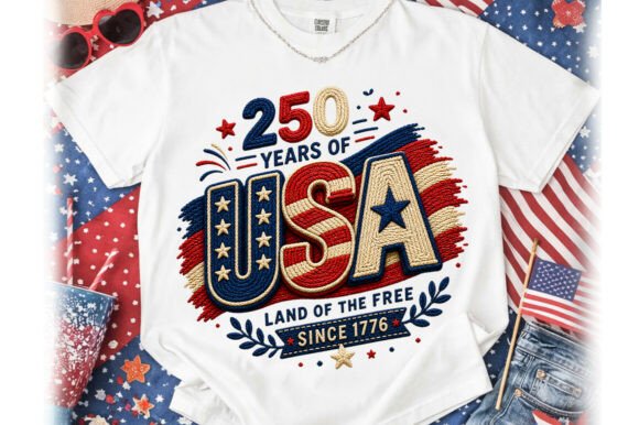 Download Patriotic USA Faux Yarn Design PNG - Design Collection