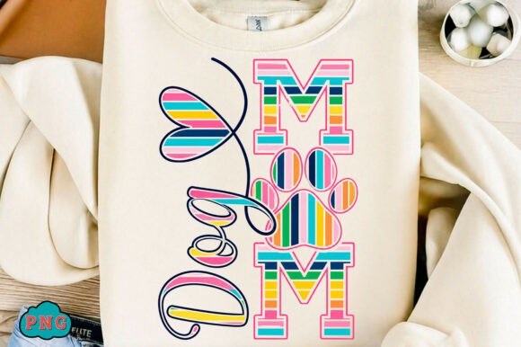 Download Dog Mom Colorful Paw T-Shirt Design - Design Collection