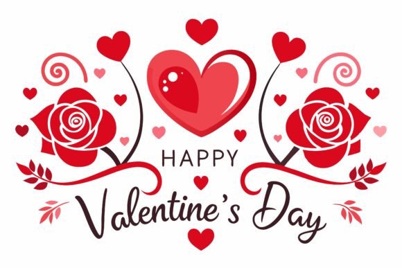 Download Elegant Happy Valentine's Day Design Wit - Design Collection