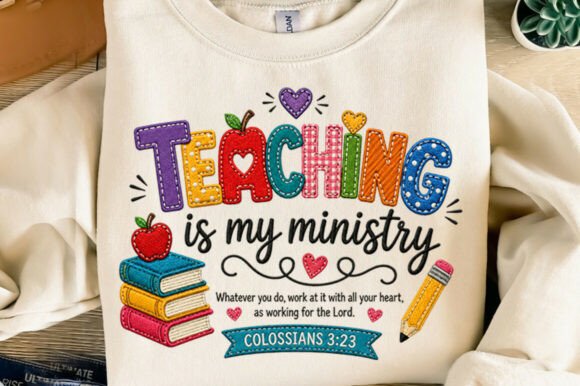 Download Teaching is My Ministry Faux Yarn Design - Design Collection