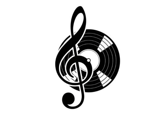 Download Treble Clef Vinyl Record Graphic Design - Design Collection