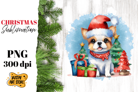 Download Christmas Dog Sublimation Design. Funny - Design Collection