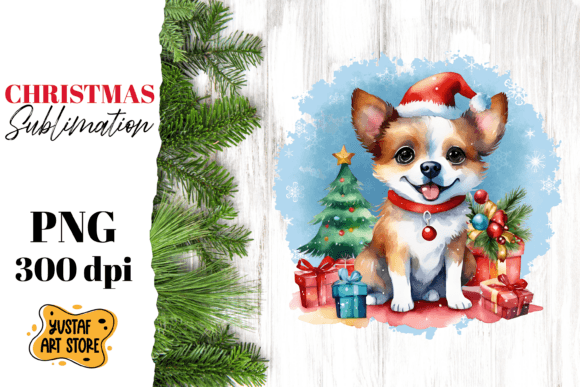 Download Christmas Dog Sublimation Design. Funny - Design Collection