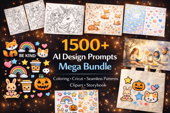 Download 1500+ AI Design Prompts Mega Bundle - Design Collection