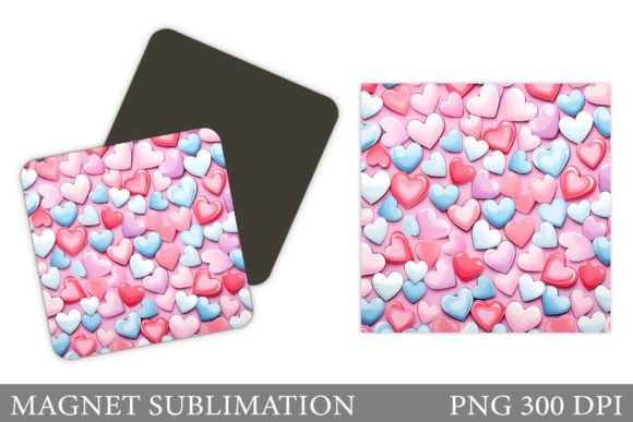 Download Valentines Hearts Magnet Design - Design Collection