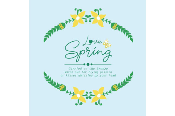 Download Wallpaper Design for Love Spring Card - Design Collection