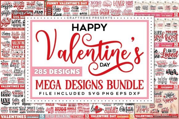 Download Mega Valentine's Day Designs Bundle - Design Collection