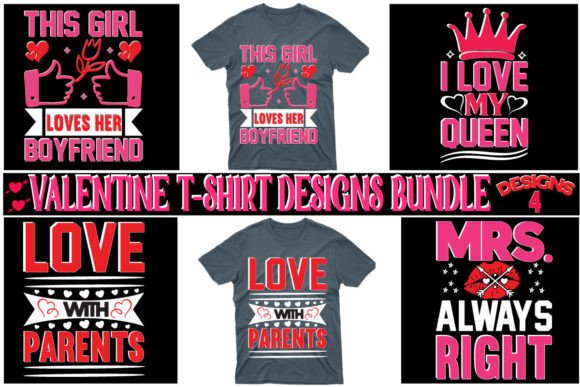Download VALENTINE'S T-SHIRT DESIGNS BUNDLE - Design Collection