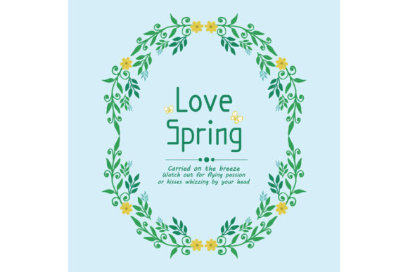 Download Template Design for Love Spring Card - Design Collection