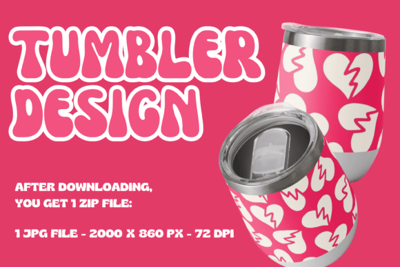 Download Valentine Heart Tumbler Printable - Premium Bundle